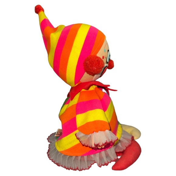 Vintage Musical Schmid Clown Doll # 270 Plays Send in the Clowns Waggie 8” Japan - Picture 5 of 7